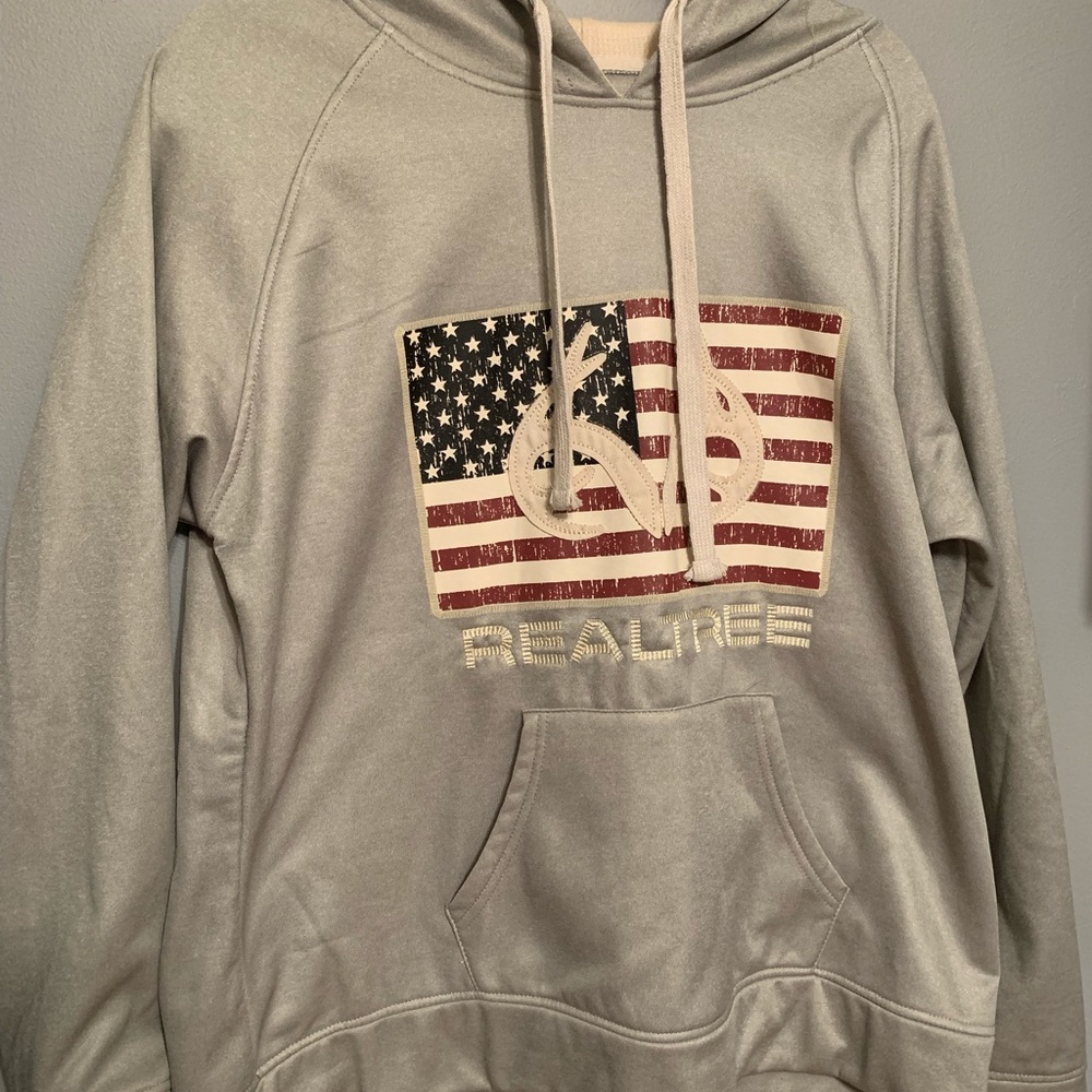 Men’s Realtree Jagged American Flag Hoodie Size XL